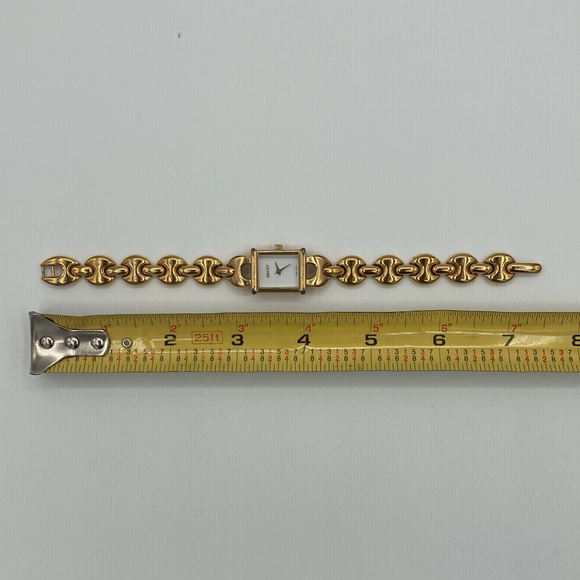 Vintage GUCCI Swiss Made Gold watch with Black/Red Bands w/ Original Boxes -HOT! - Picture 12 of 14